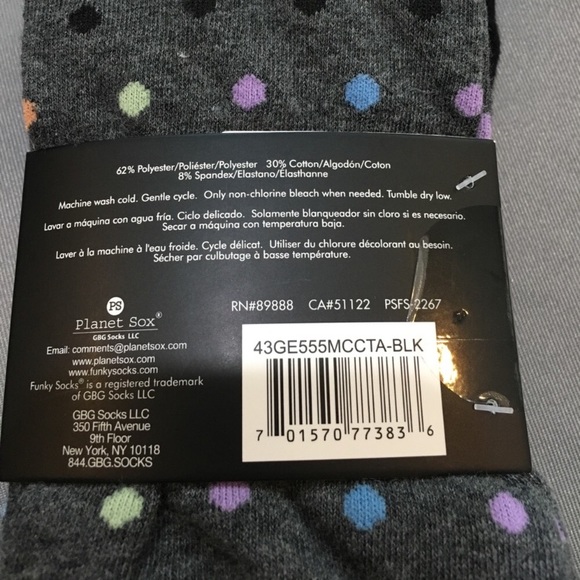 NWT Funky Socks 3 Pack Shirt Design Socks - Picture 7 of 7